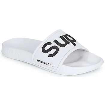 Superdry EVA POOL SLIDE womens in White - Sizes M,S,L