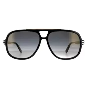 Aviator Black Gold Grey Gradient Mirror 90041091