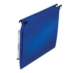 Elba A4 Ultimate Lateral File Polypropylene 15mm V Base 150 Sheets Blue Pack of 25