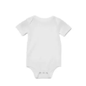 Bella + Canvas Baby Jersey Short Sleeve Onesie (12-18 Months) (White)