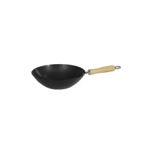 34cm Non-Stick Carbon Steel Wok - Dexam