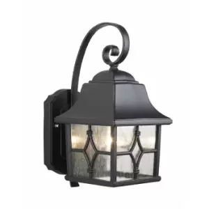 Outdoor IP44 Wall Light Sconce Black LED E27 60W Bulb Outside External d01575