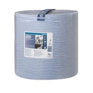 Tork W1 Wiping Paper Plus 2-Ply Blue 130050