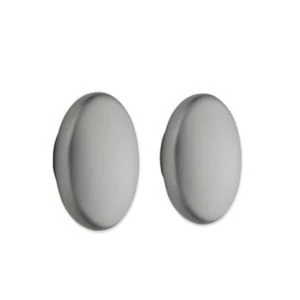 Cooke Lewis Stainless steel effect Oval Oval Cabinet knob Pack of 2