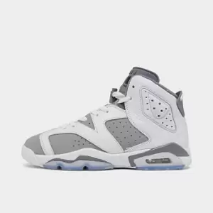 Jordan Air Jordan 6 Retro (Gs), White/Medium Grey-Cool Grey, size: 4, Unisex, Shoes grade school, 384665-100