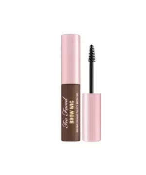 Too Faced Brow Wig Brush On Hair Fluffy Brow Gel Medium Brown