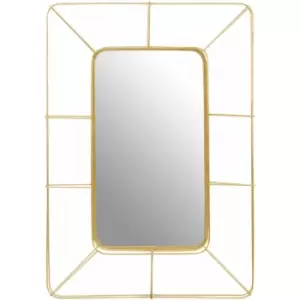 Yaxa Wall Mirror Faux Gold Foil - Premier Housewares