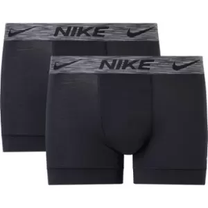 Nike 2 Pack Boxer Shorts Mens - Black