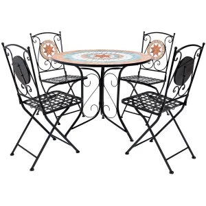 Charles Bentley Terracotta 5 Piece Dining Set