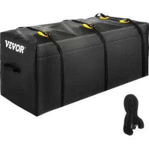 Hitch Cargo Carrier Bag, Waterproof 840D pvc, 47'x20'x20' (11 Cubic Feet), Heavy Duty Cargo Bag for Hitch Carrier with Reinforced Straps, Fits Car