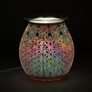 Geometric Flower Light-up Electric Oil Burner