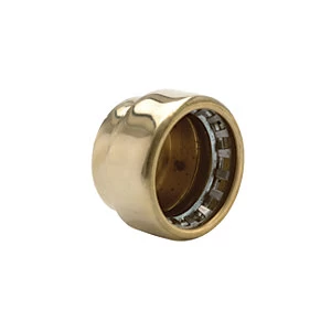 Wickes Copper Pushfit Stop End Cap - 15mm Pack of 2