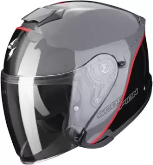 Scorpion EXO-S1 Essence Jet Helmet, black-grey-red, Size S, black-grey-red, Size S