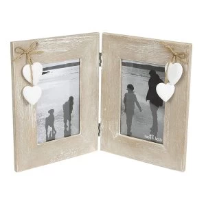 Sass & Belle Ashley Farmhouse Double Standing Photo Frame