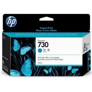 HP 730 Cyan Ink Cartridge 130ml