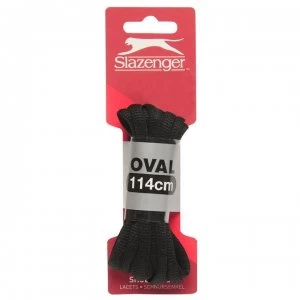 Slazenger Shoe Laces - Oval Black