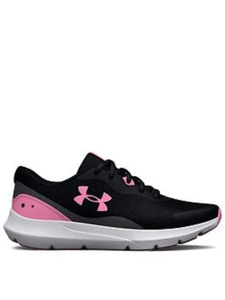 Under Armour Junior Surge 3 - Black/Pink, Size 5.5 Older