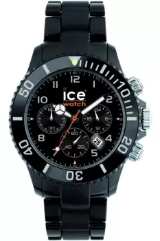 Big Ice-Watch Chrono - Black plastic big Chronograph Watch CH.BK.B.P.12