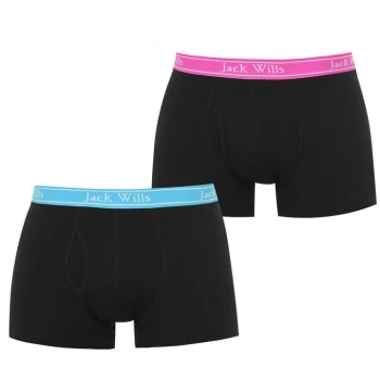 Jack Wills Chetwood 2 Pack Colour Pop Boxers Set - Black