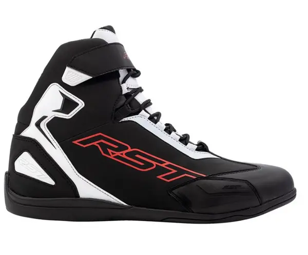 RST Sabre Moto Shoe Mens Ce Boot Black White Red Size 45