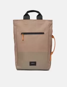 Sandqvist Tony Tote Backpack (Vegan) - Fossil/Orange