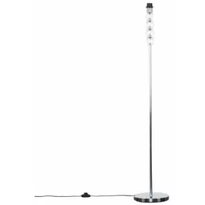 Chrome & Clear Acrylic Ball Floor Lamp Base