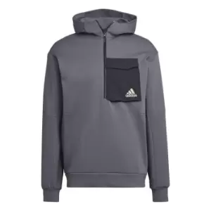 adidas GameDay quarter Zip Top Mens - Grey