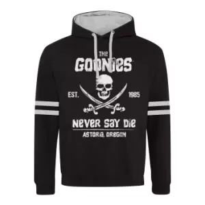 Goonies Unisex Adult Never Say Die Hoodie (L) (Black)