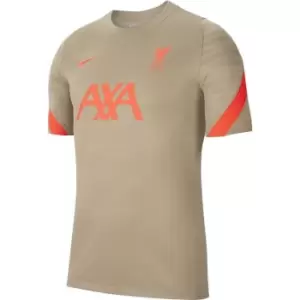 Nike Liverpool Strike Training Top 2021 2022 Mens - Beige