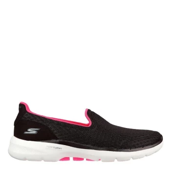 Skechers Go Walk 6 Slip On Trainers Womens - Black/Pink