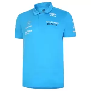 2022 Williams Racing Media Polo Shirt (Blue)