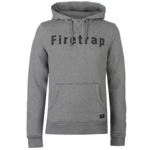 Firetrap Graphic OTH Hoodie - Grey Marl