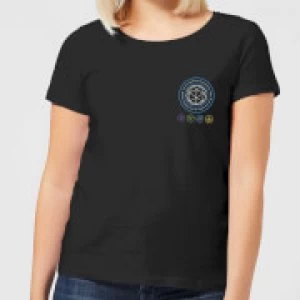 Crystal Maze Crystal Pocket Womens T-Shirt - Black - XXL