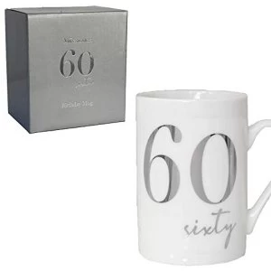 Milestones New Bone China 11oz Mug with Silver Foil - 60