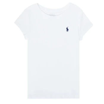 Polo Ralph Lauren ZALLIE Girls Childrens T shirt in White - Sizes 8 / 9 years