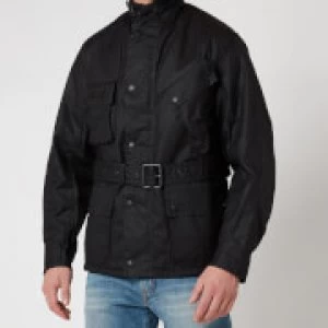 Barbour International Mens Winter Wax Jacket - Black - L