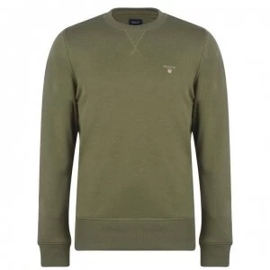 Gant Original Crew Neck Sweatshirt - Olive 358