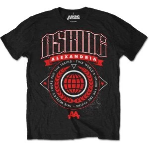 Asking Alexandria - This World Unisex XX-Large T-Shirt - Black