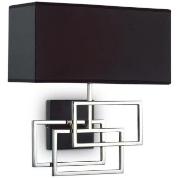 Ideal Lux Luxury - 1 Light Wall Light Chrome