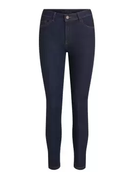 VILA Mid Waist Skinny Fit Jeans Women Blue