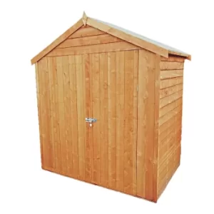 Shire 4x6ft Double Door Overlap Garden Shed with No Windows