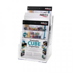 Deflecto Clear A4 3-Tier Literature Holder DE773YTCRY