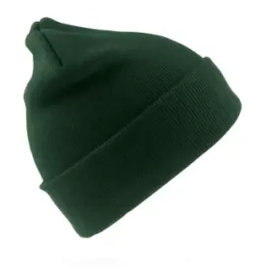 Result Wooly Heavyweight Knit Thermal Winter/Ski Hat (One Size) (Bottle Green)