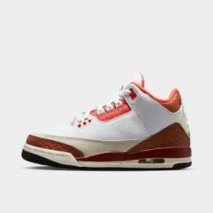 Jordan Air Jordan 3 Retro Se (Gs), White/Black-Mars Stone-Team Orange, size: 5+, Unisex, Trainers, DV7028-108