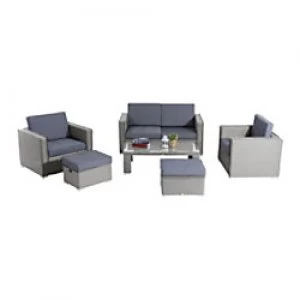 Outsunny Rattan Sofa Set 841-147 Grey