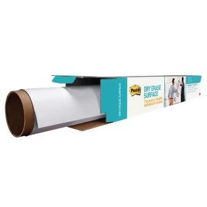 Post-it Super Sticky Dry Erase Film Roll 15024x1021mm White DEF50X4-EU