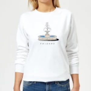 Friends Fountain Womens Sweatshirt - White - 5XL