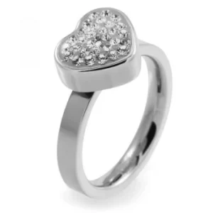 Ladies Folli Follie Stainless Steel Size N Bling Chic Ring