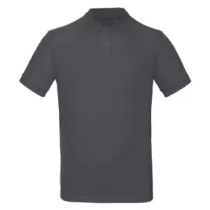 B&C Mens Inspire Polo (Pack of 2) (3XL) (Dark Grey)