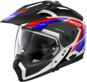 Nolan N70-2 X Grandes Alpes N-Com Helmet, black-red-blue Size M black-red-blue, Size M